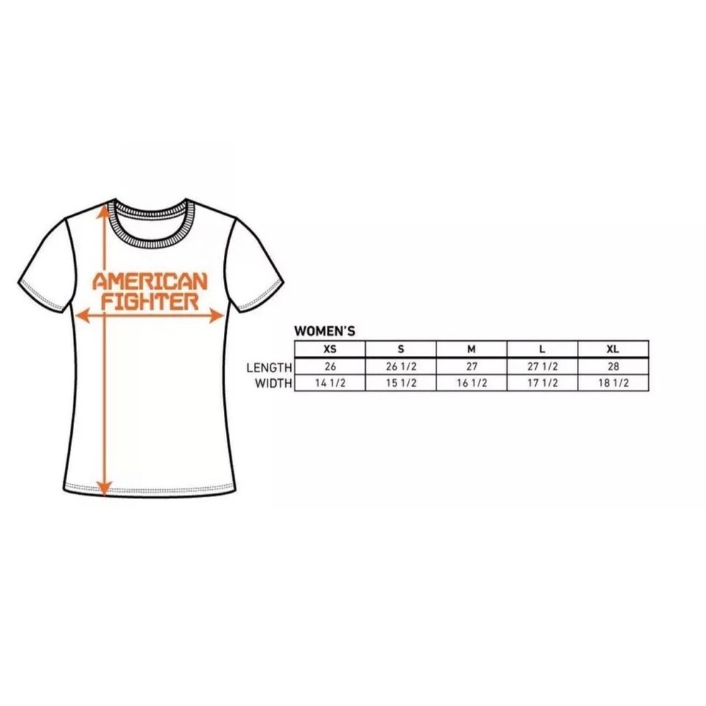 AMERICAN FIGHTER Womens T-Shirt GLADBROOK Athletic - Picture 8 of 8